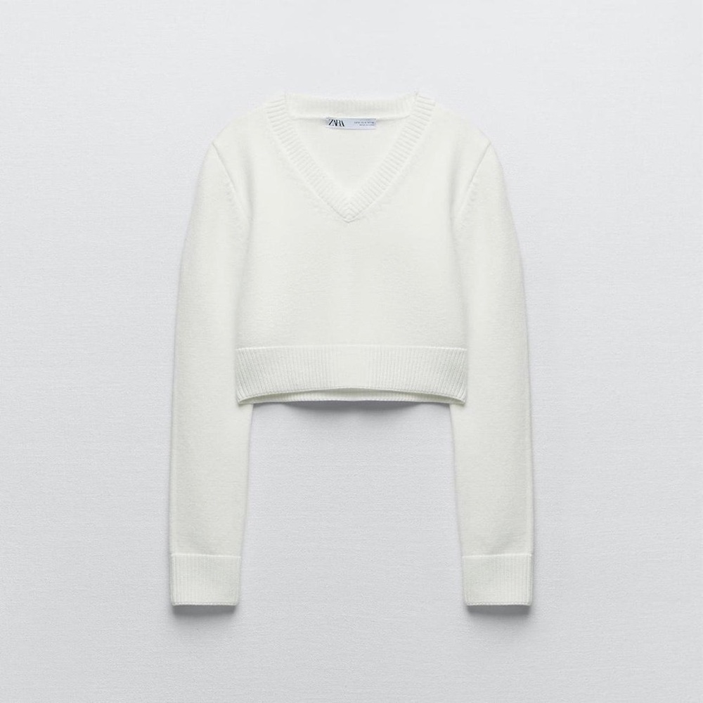 Zara knit cropped sweater